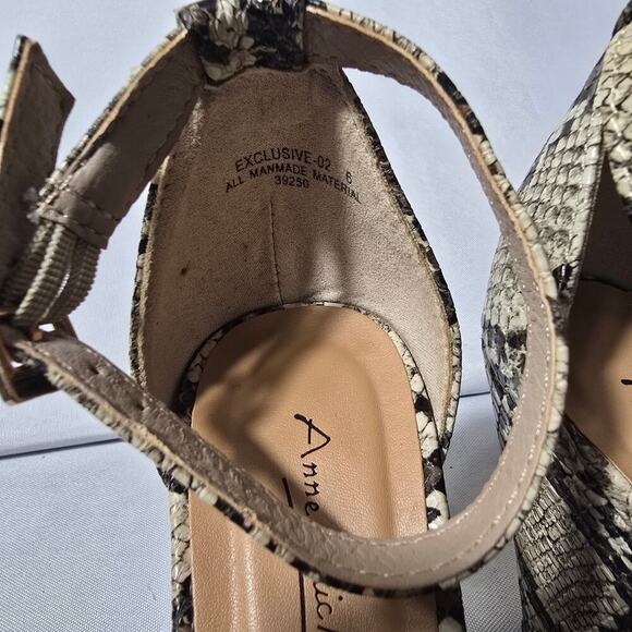 Anne Michelle Platform Chunky Sandal Womens Shoe Size 6 - Picture 3 of 8